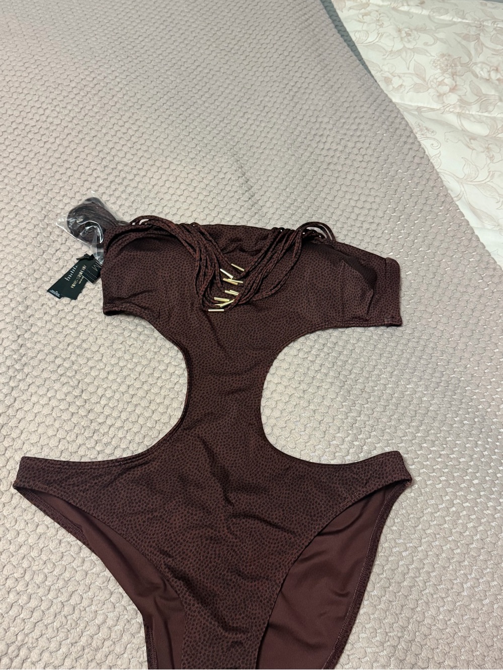 Victoria’s Secret One-Piece Swimsuit with Lace-Up Detail